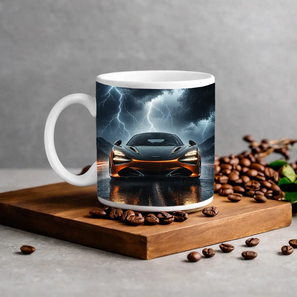 McLaren 720S Front View Stormy Night – Mugs