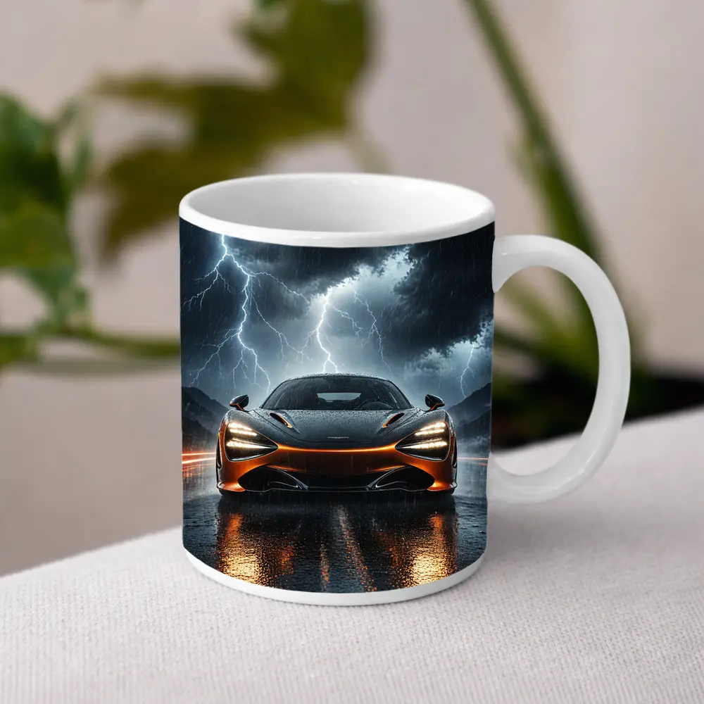McLaren 720S Front View Stormy Night – Mugs