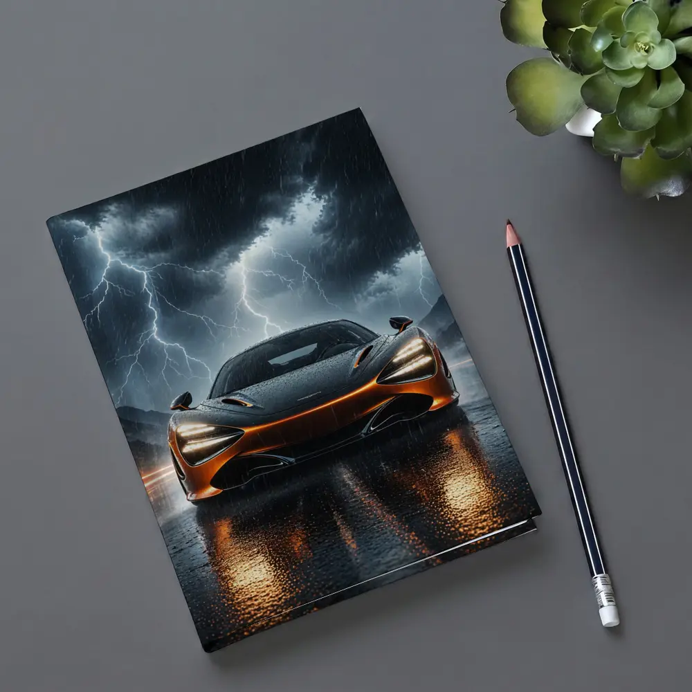 McLaren 720S Front View Stormy Night – Notebooks