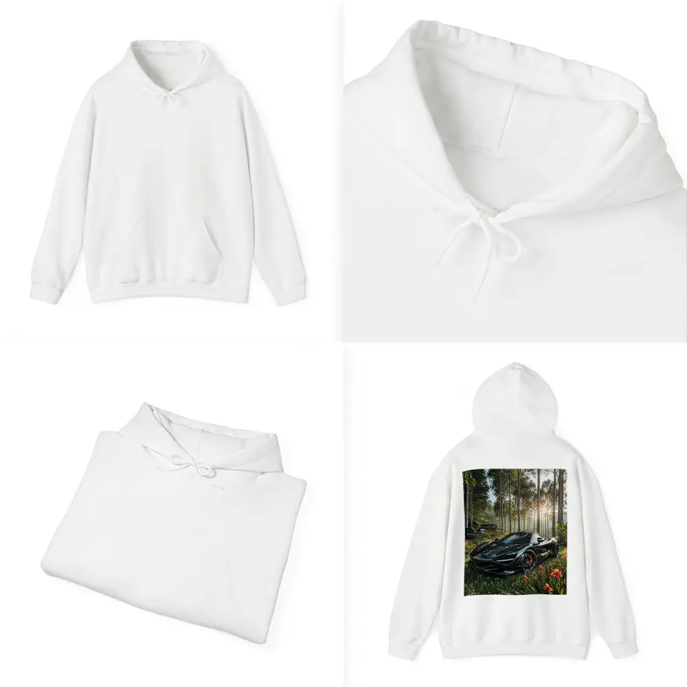McLaren 720S Black Supercar Forest Sunlight – Hoodies