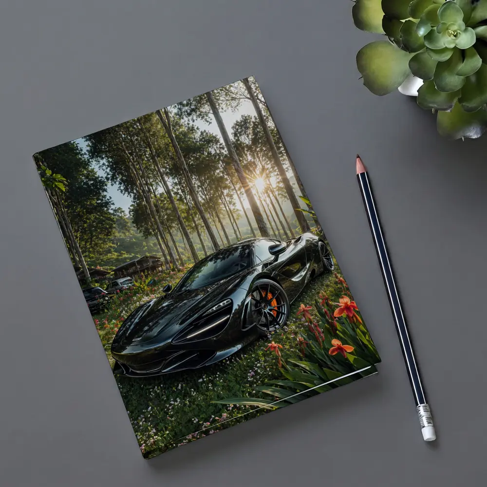 McLaren 720S Black Supercar Forest Sunlight – Notebooks