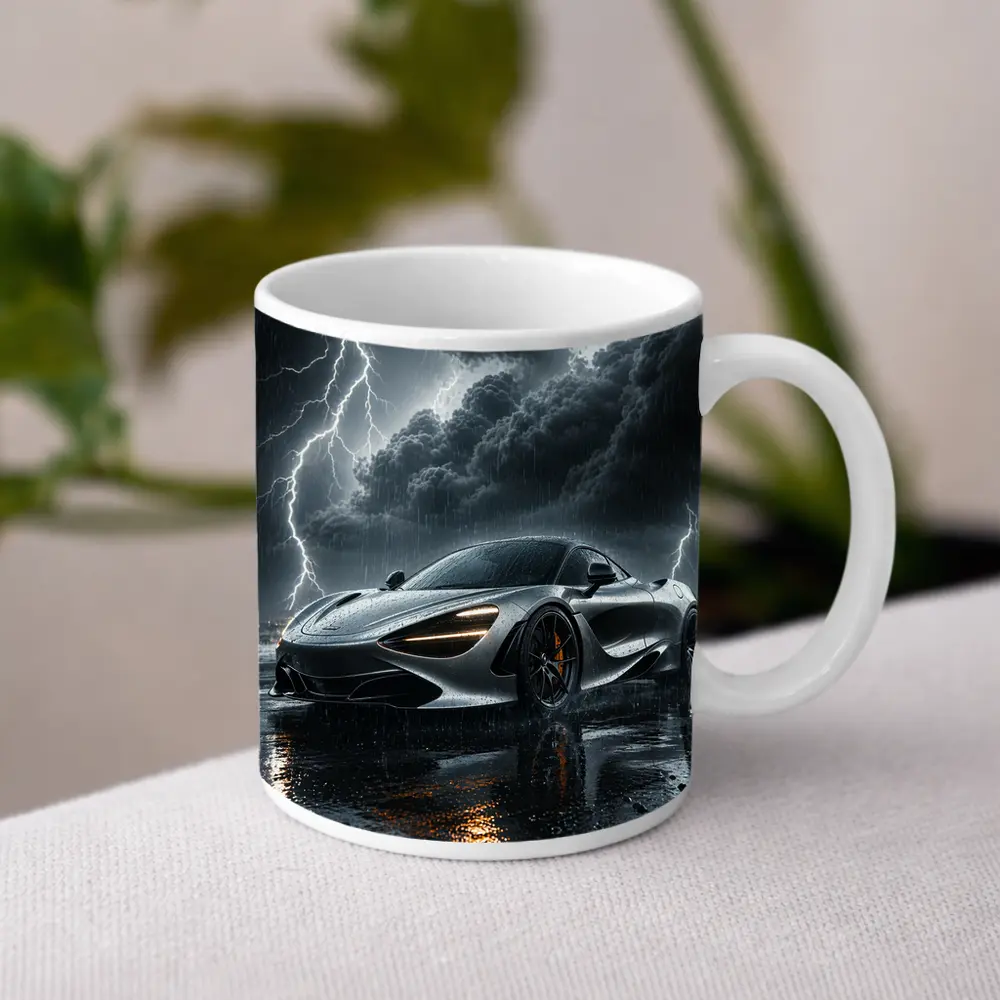 McLaren 720S In Stormy Lightning Night – Mugs