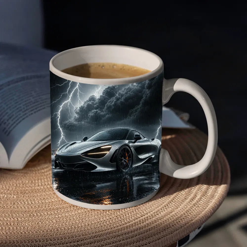 McLaren 720S In Stormy Lightning Night – Mugs