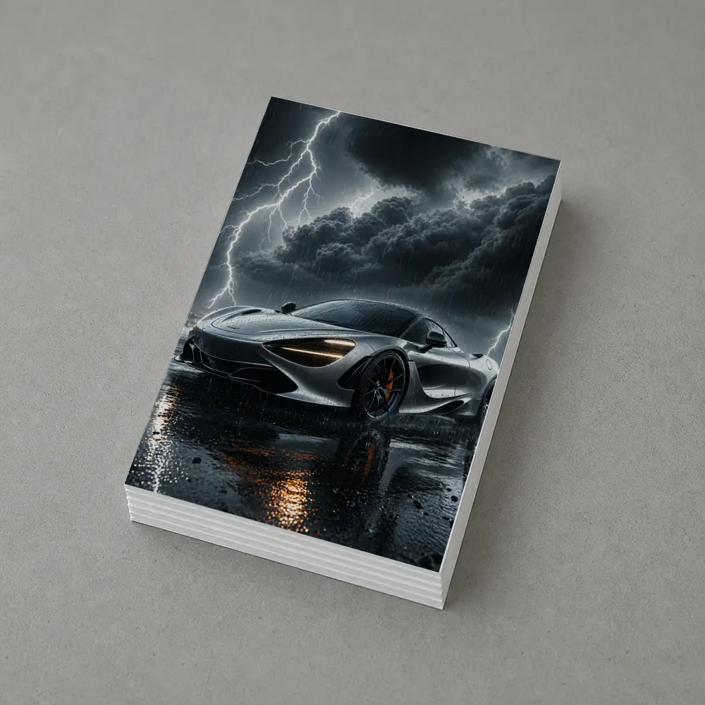 McLaren 720S In Stormy Lightning Night – Postcards