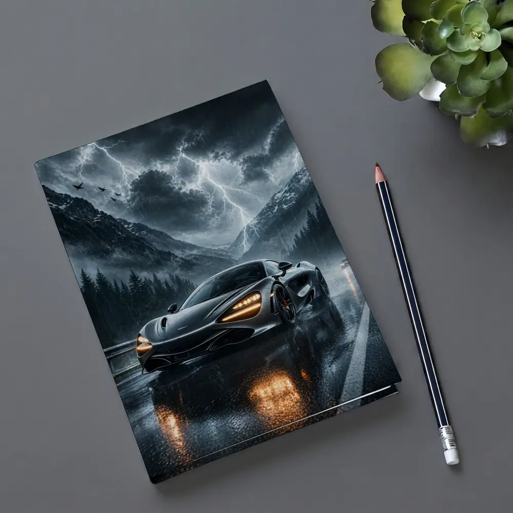 McLaren 720S Stormy Mountain Road Night – Notebooks