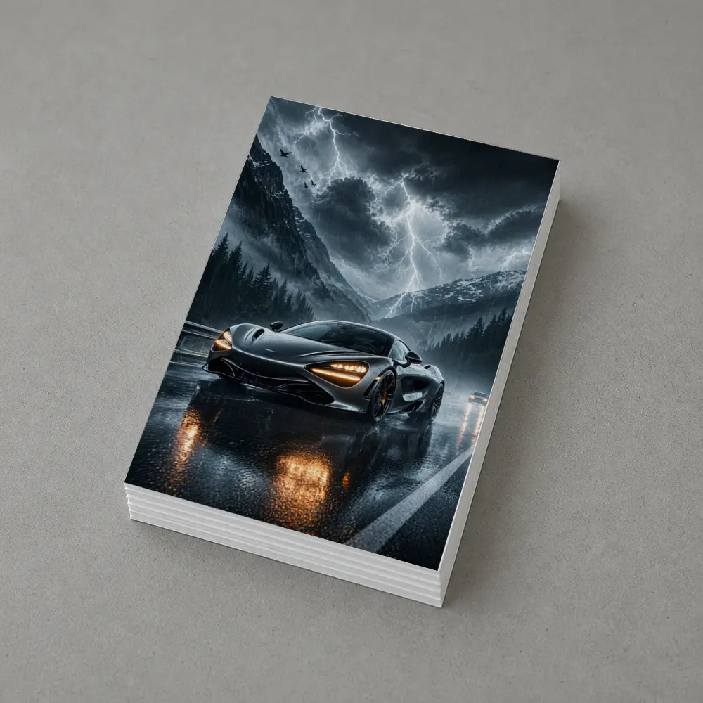 McLaren 720S Stormy Mountain Road Night – Postcards