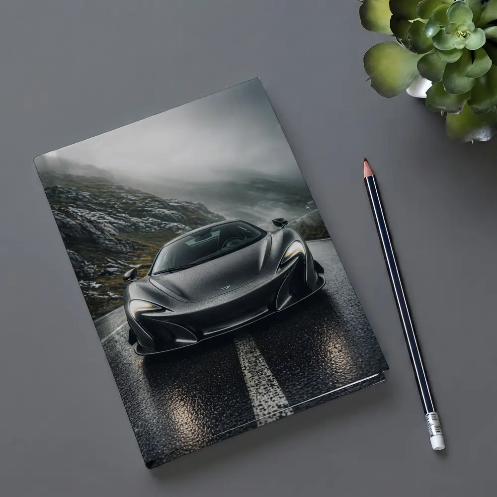 McLaren 720S Gray Wet Mountain Road – Notebooks