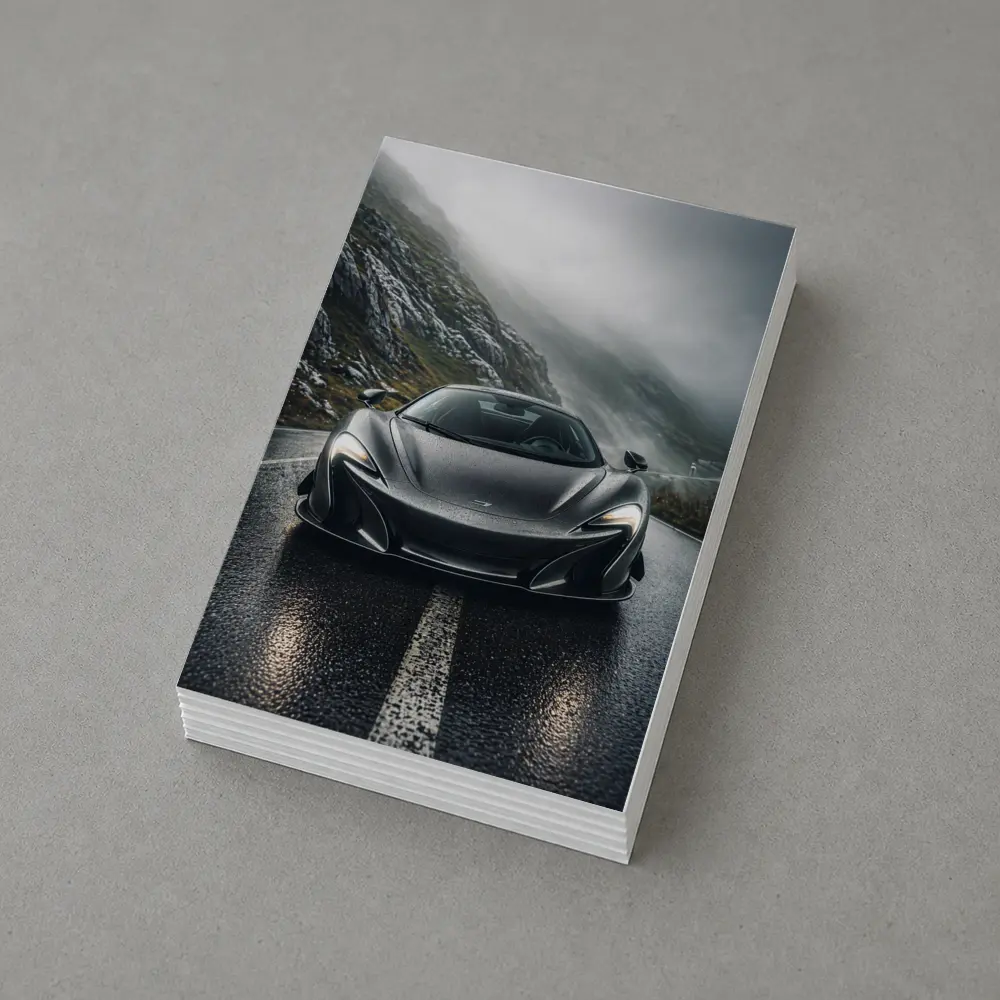 McLaren 720S Gray Wet Mountain Road – Postcards