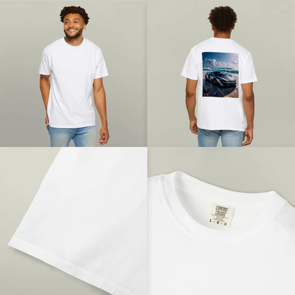 McLaren 765LT Supercar On Sunny Beach – T-Shirts