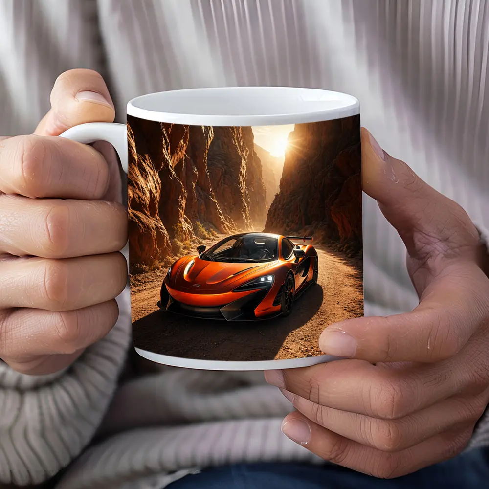 McLaren 600LT Orange Canyon Sunset Drive – Mugs