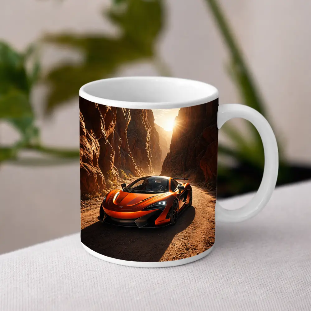 McLaren 600LT Orange Canyon Sunset Drive – Mugs