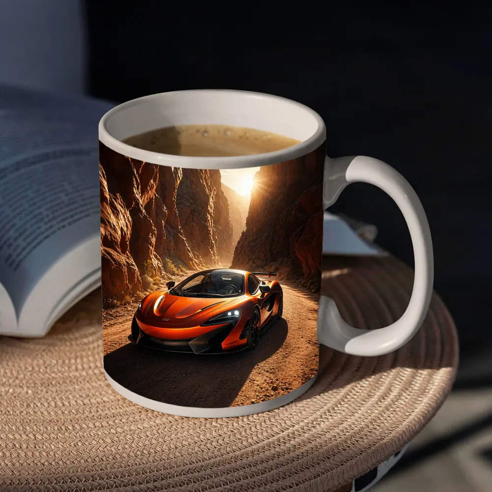 McLaren 600LT Orange Canyon Sunset Drive – Mugs