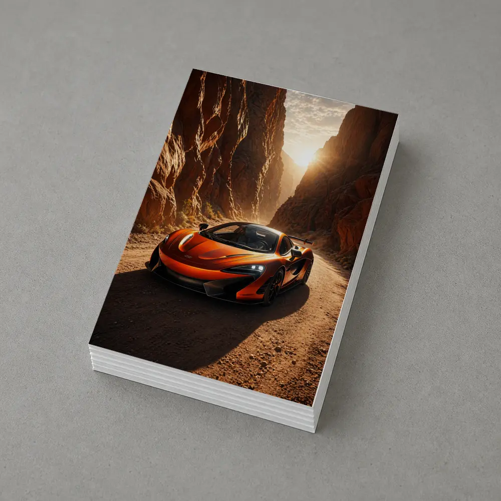 McLaren 600LT Orange Canyon Sunset Drive – Postcards