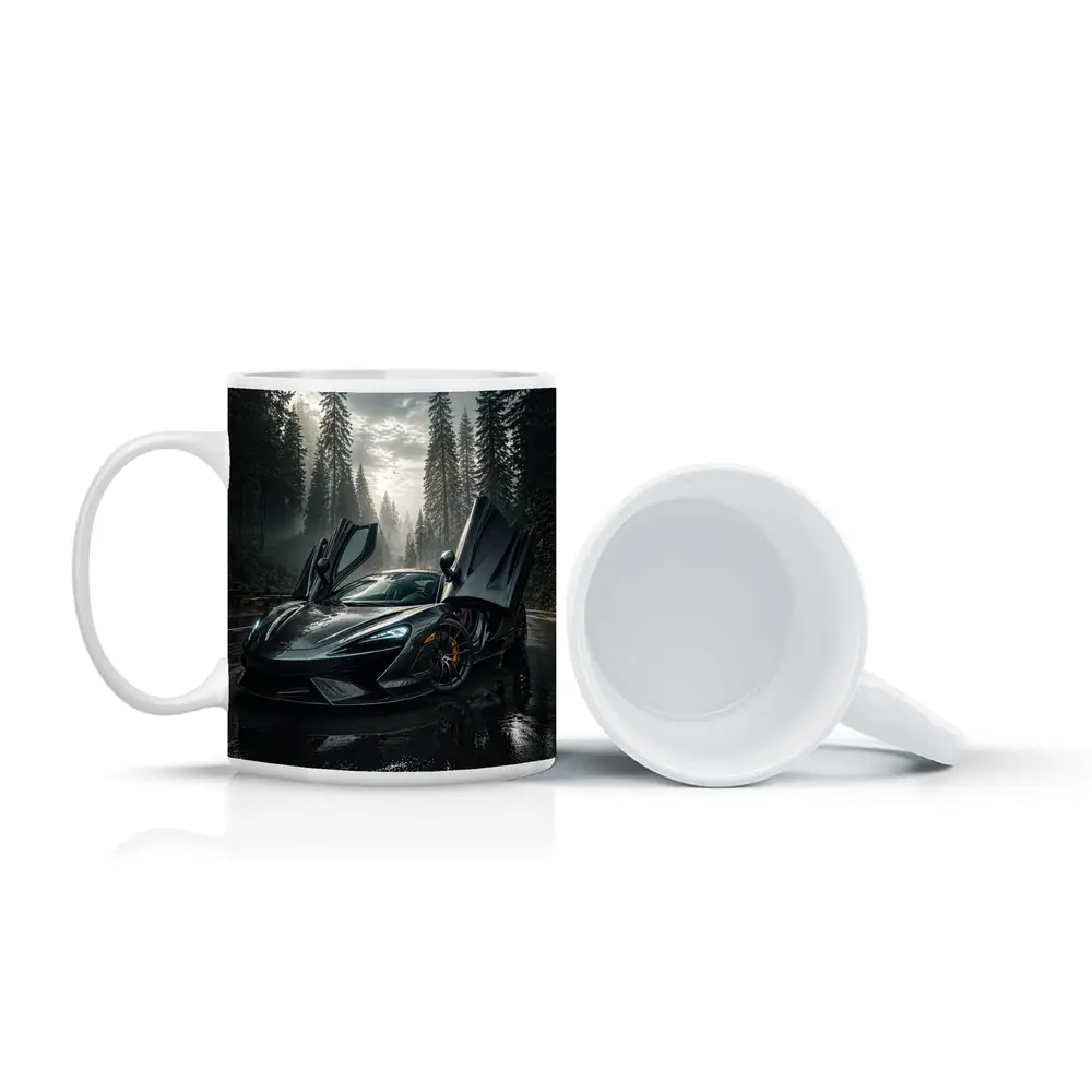 McLaren Supercar Wet Forest Road Dark – Mugs