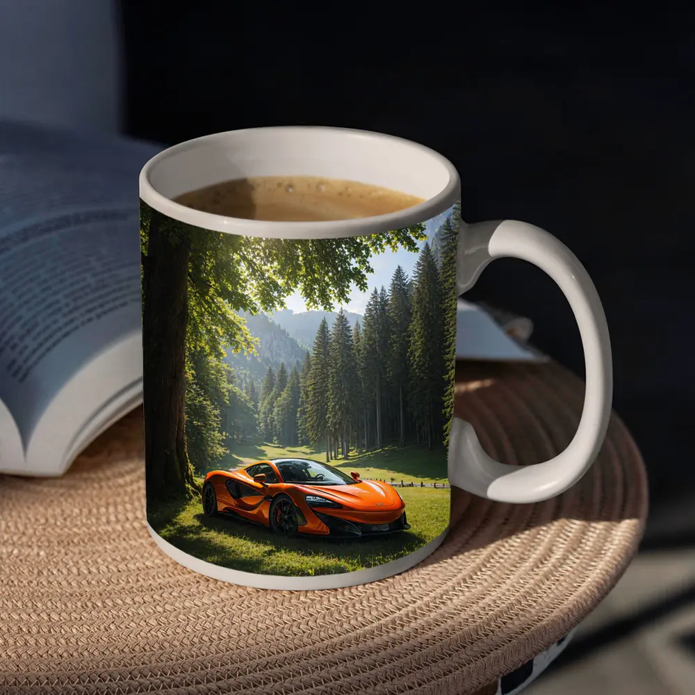 McLaren 570S Orange Supercar Forest Valley – Mugs