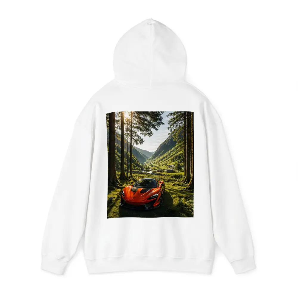 McLaren P1 Orange Supercar Forest Valley – Hoodies