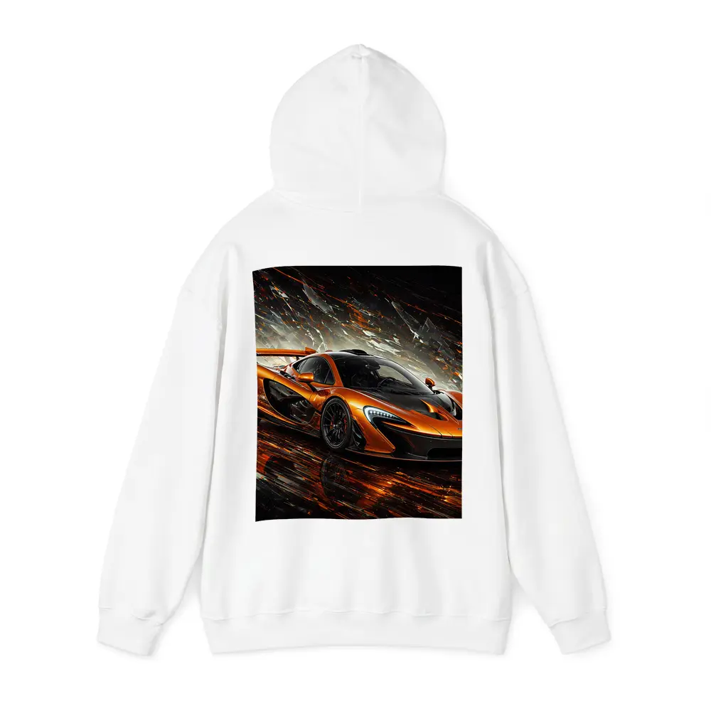 McLaren P1 Orange Abstract Dark Background – Hoodies