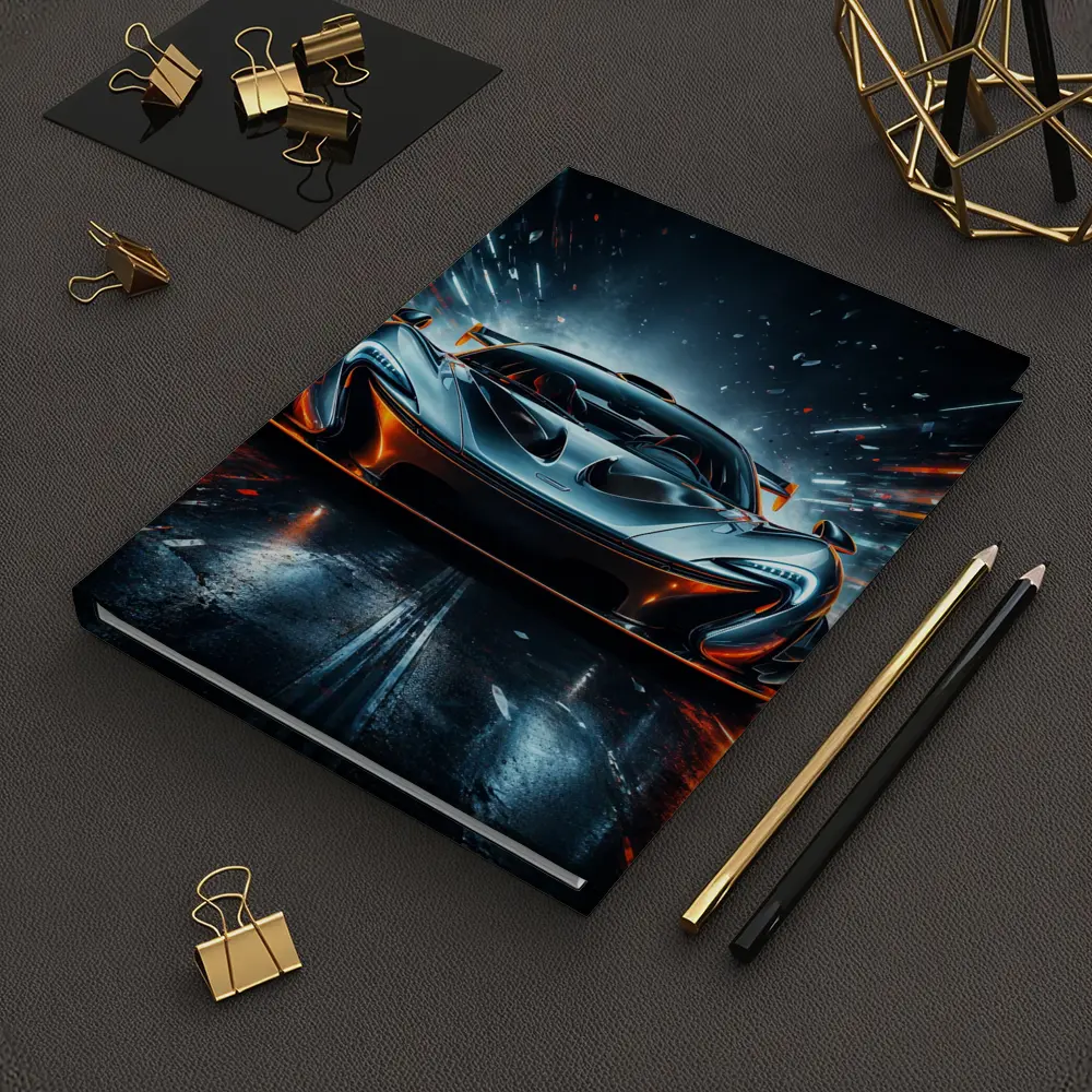 McLaren P1 Supercar Neon Night Track – Notebooks