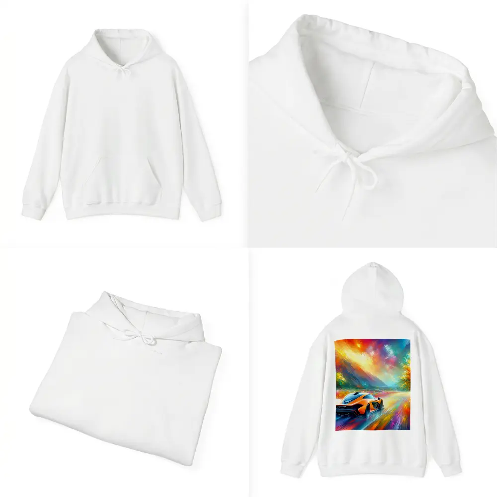 McLaren P1 Colorful Impressionist Painting Art – Hoodies