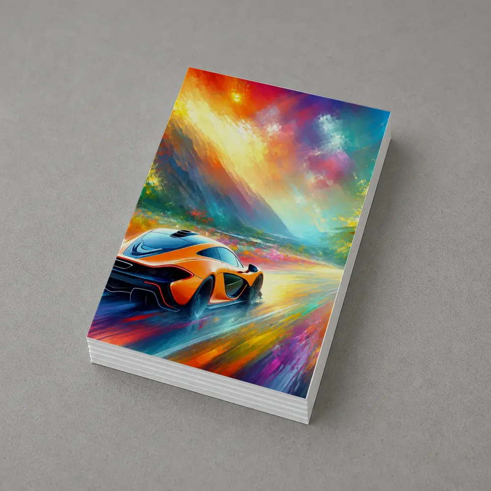 McLaren P1 Colorful Impressionist Painting Art – Postcards