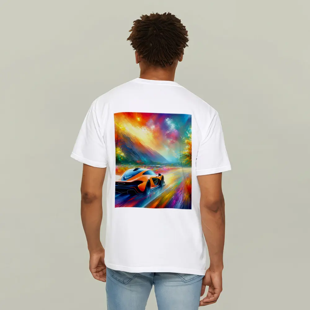 McLaren P1 Colorful Impressionist Painting Art – T-Shirts