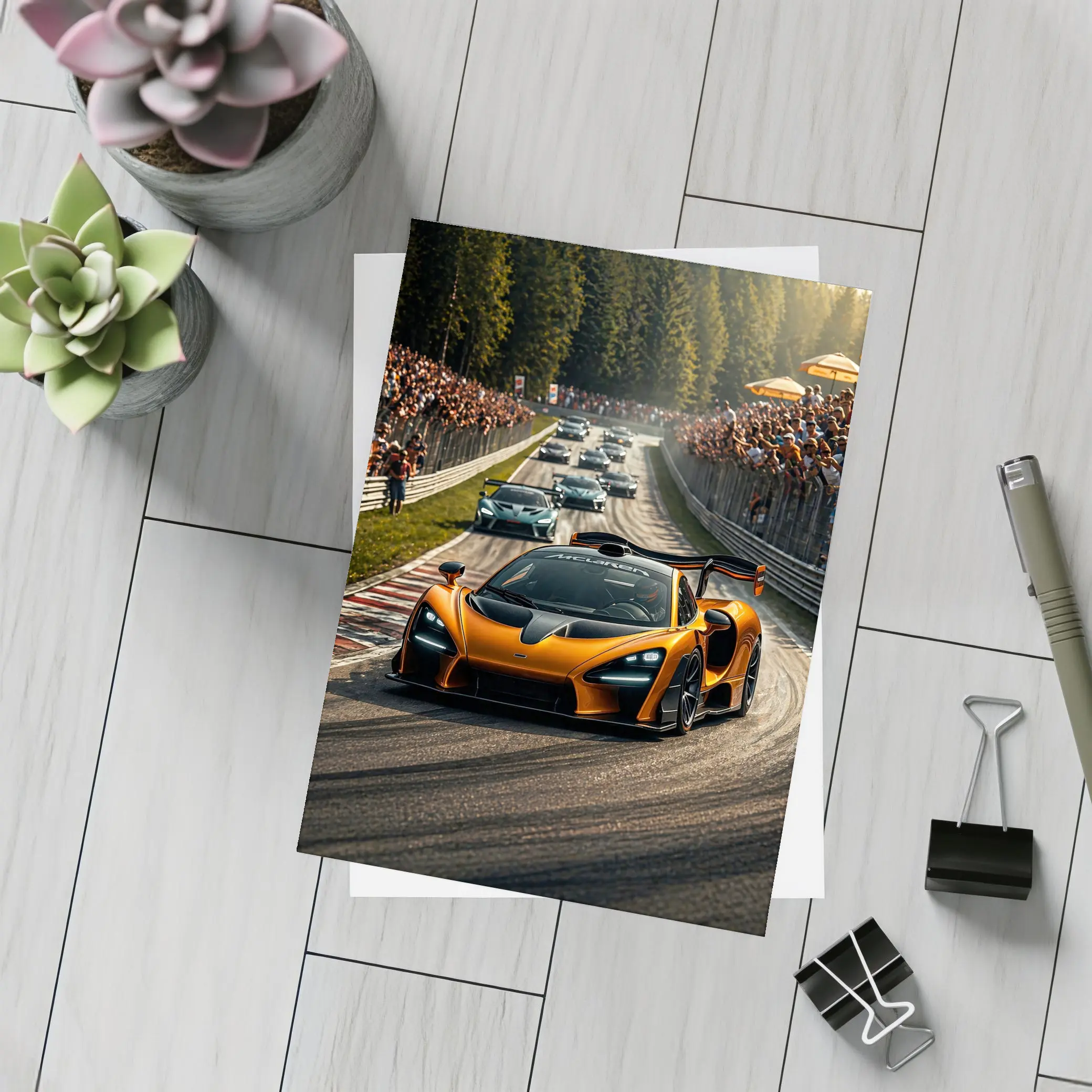 McLaren Senna Racing at Nurburgring Track – Postcards