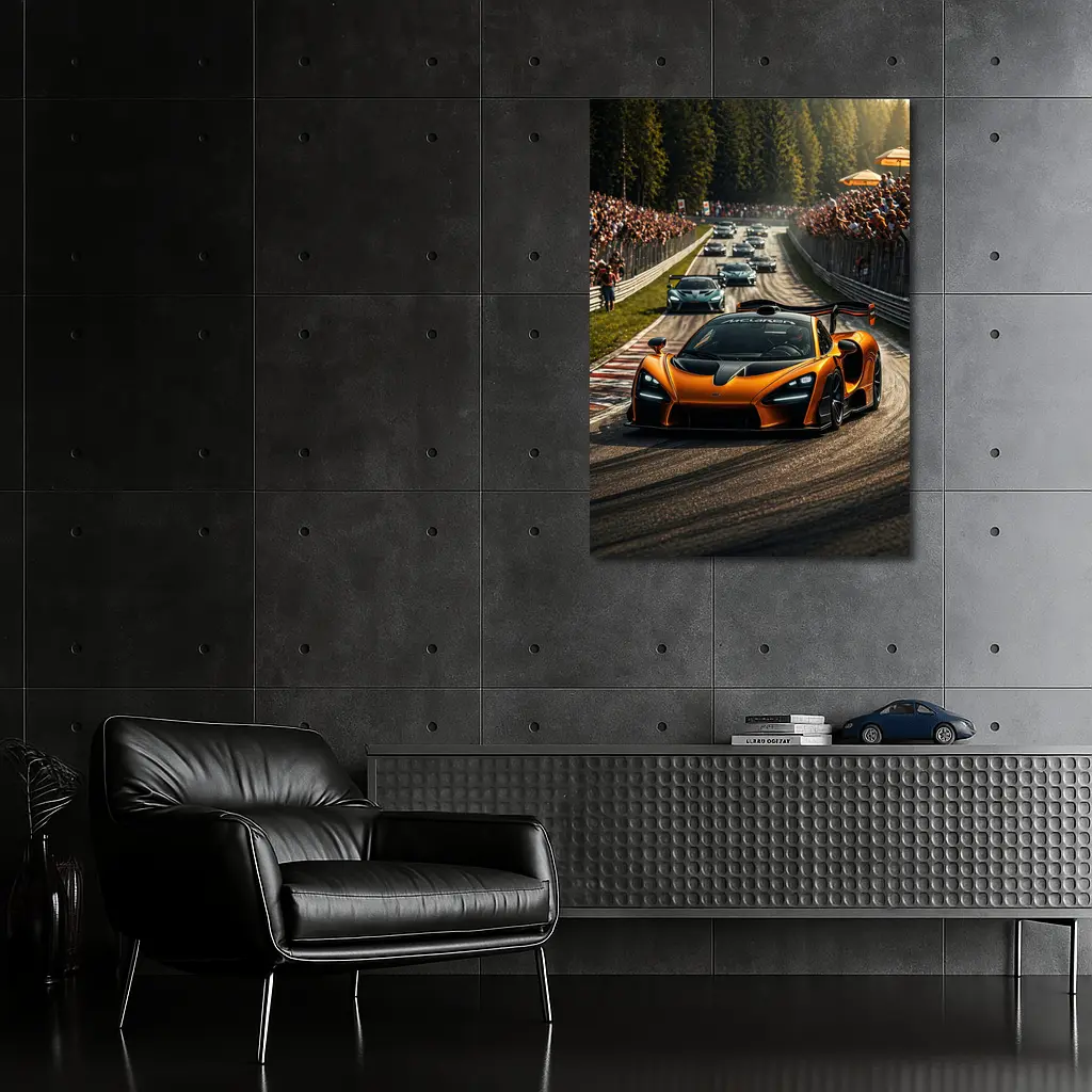 McLaren Senna Racing at Nurburgring Track – Wall Art
