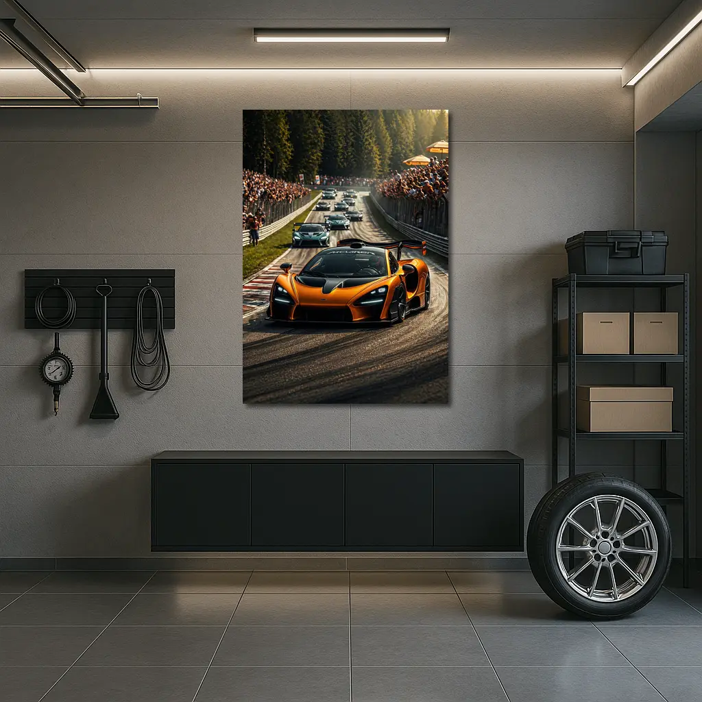 McLaren Senna Racing at Nurburgring Track – Wall Art
