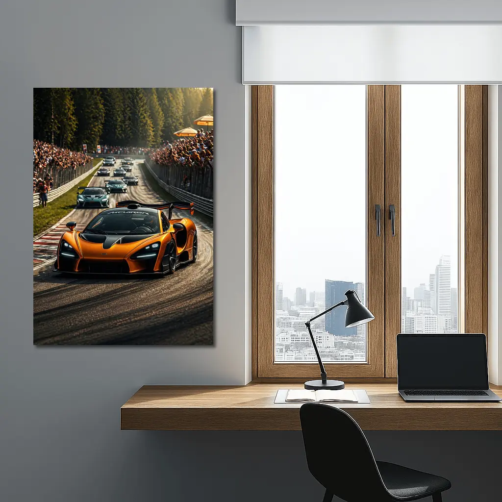 McLaren Senna Racing at Nurburgring Track – Wall Art