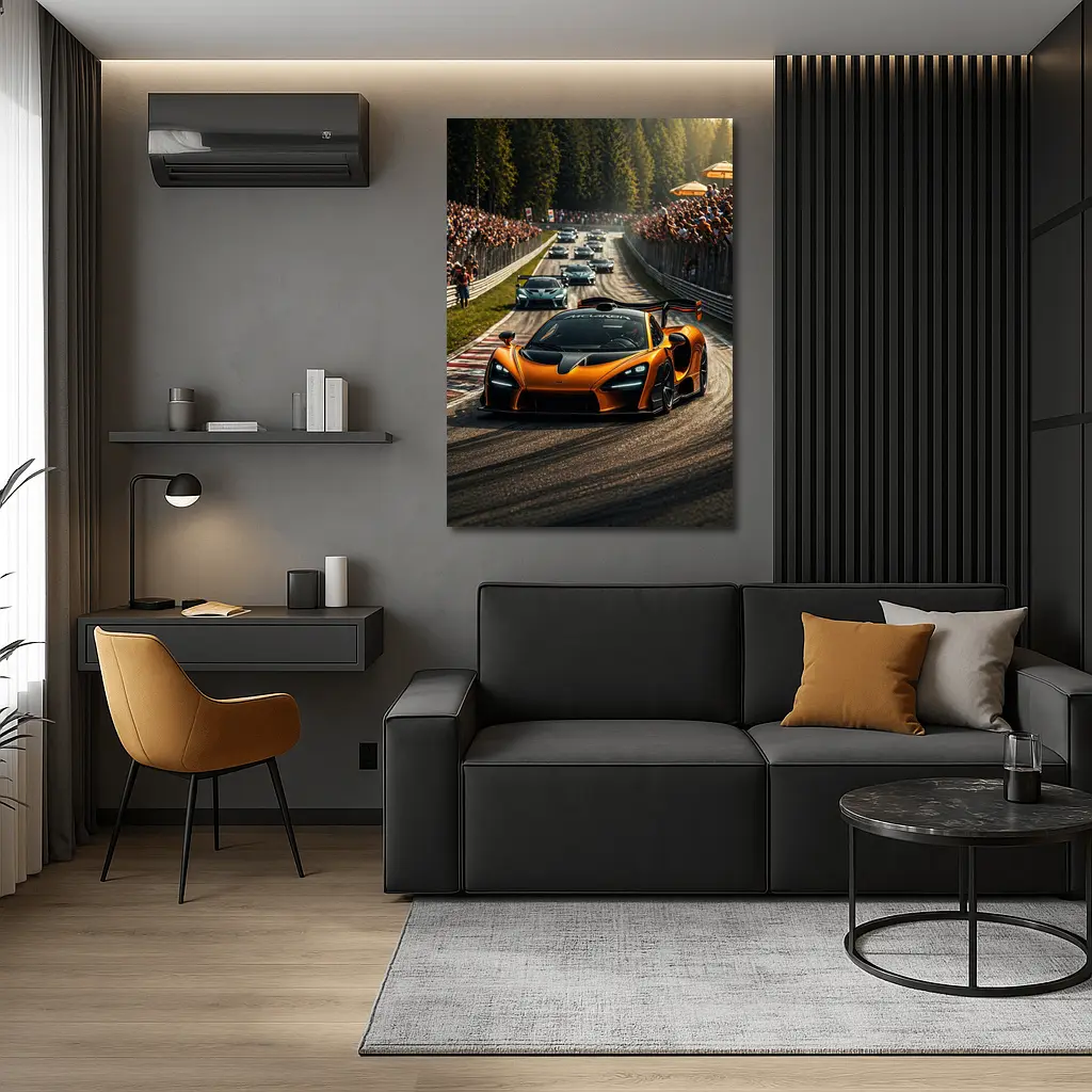 McLaren Senna Racing at Nurburgring Track – Wall Art