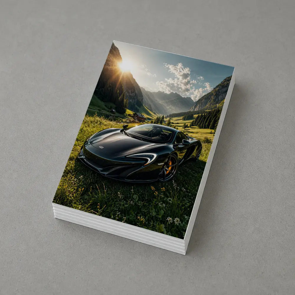 McLaren 570S Black Supercar Alpine Valley – Postcards