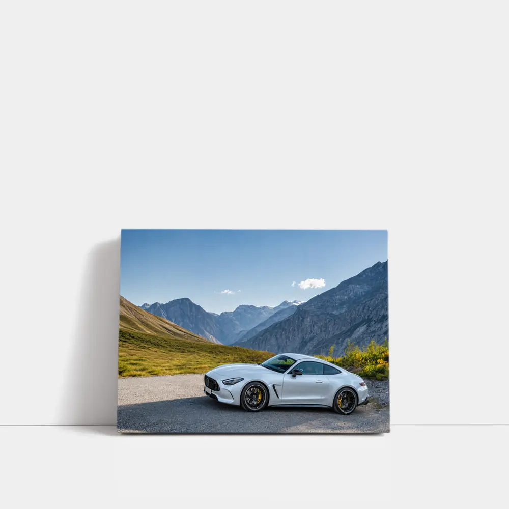 Mercedes AMG GT Coupe Alpine Mountains – Wall Art