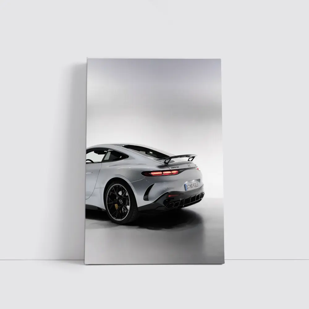 Mercedes AMG GT Silver Studio Shot – Wall Art