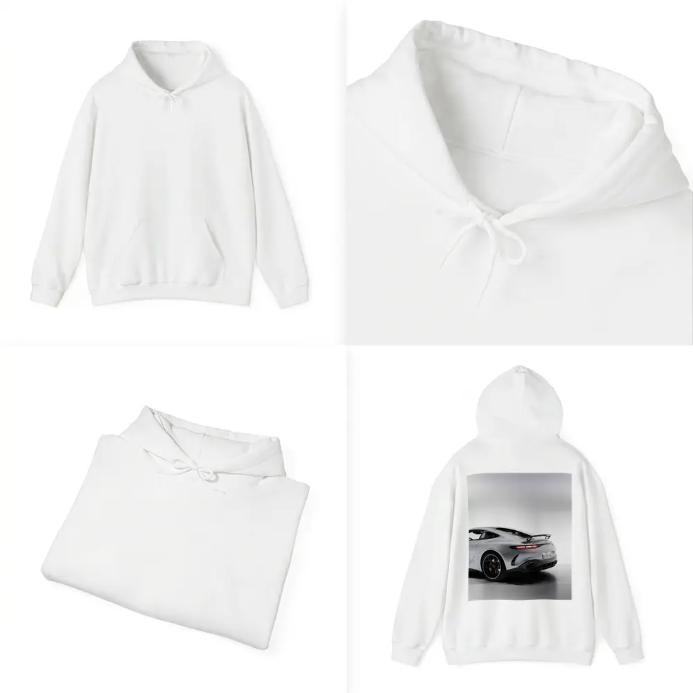 Mercedes AMG GT Silver Studio Shot – Hoodies