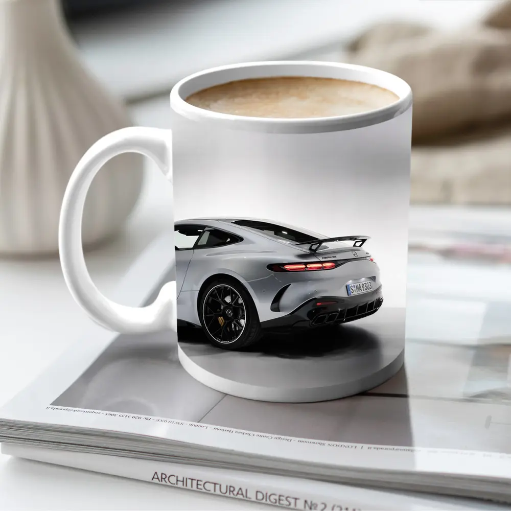 Mercedes AMG GT Silver Studio Shot – Mugs