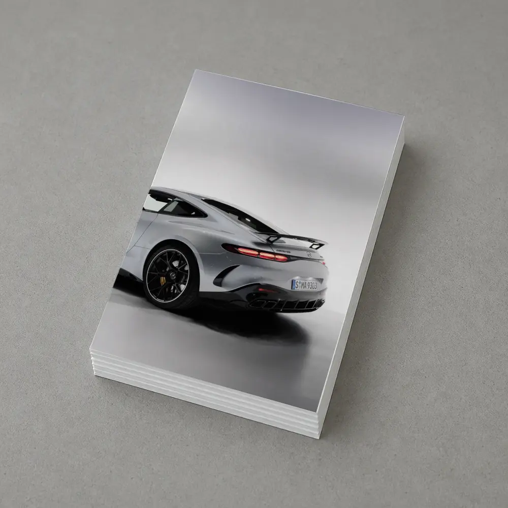 Mercedes AMG GT Silver Studio Shot – Postcards