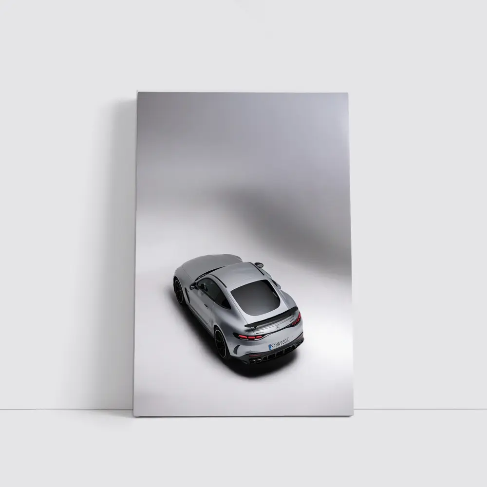 Mercedes AMG GT Silver Studio Shot – Wall Art