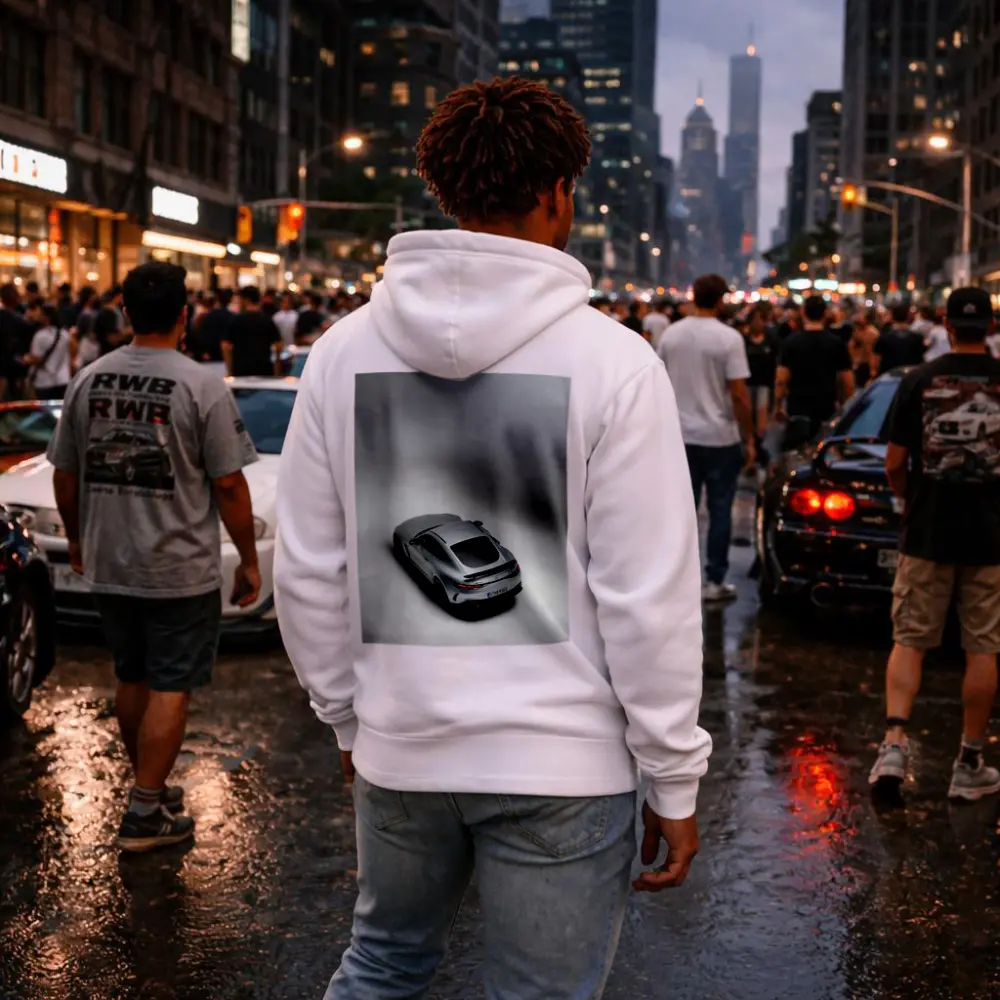 Mercedes AMG GT Silver Studio Shot – Hoodies
