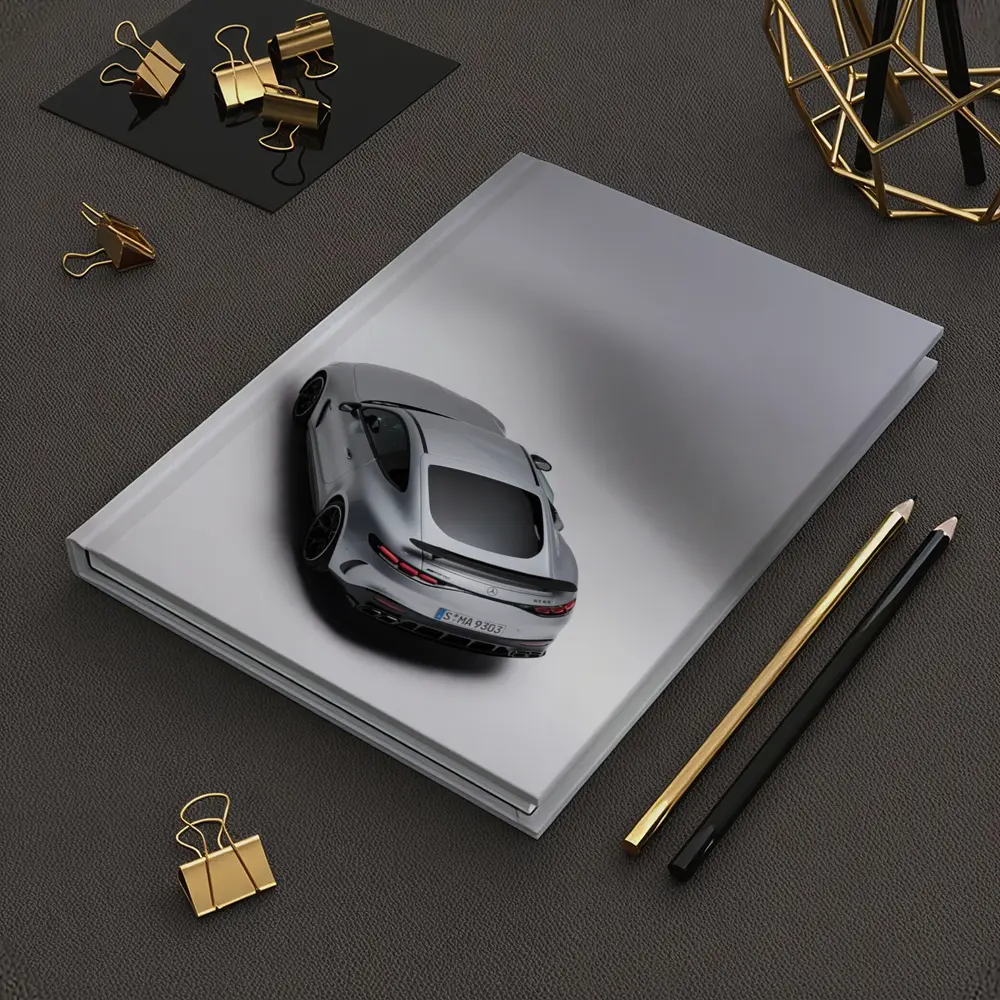 Mercedes AMG GT Silver Studio Shot – Notebooks