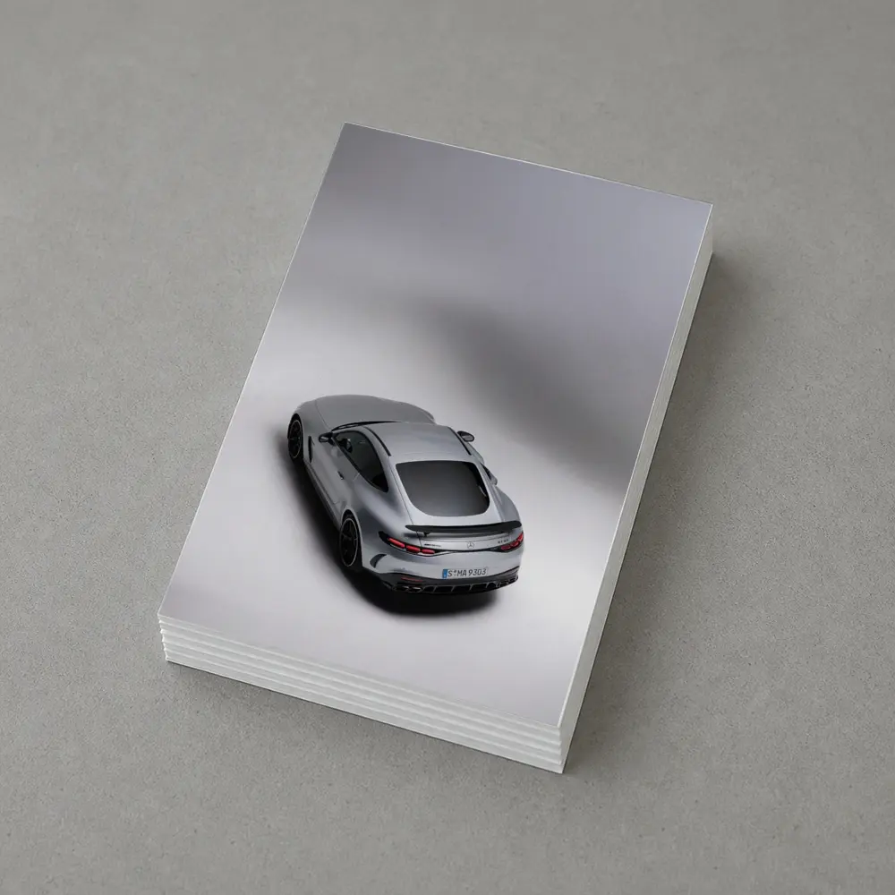Mercedes AMG GT Silver Studio Shot – Postcards