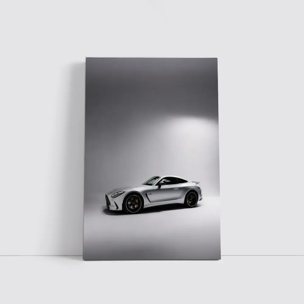 Mercedes AMG GT Silver Studio Shot – Wall Art