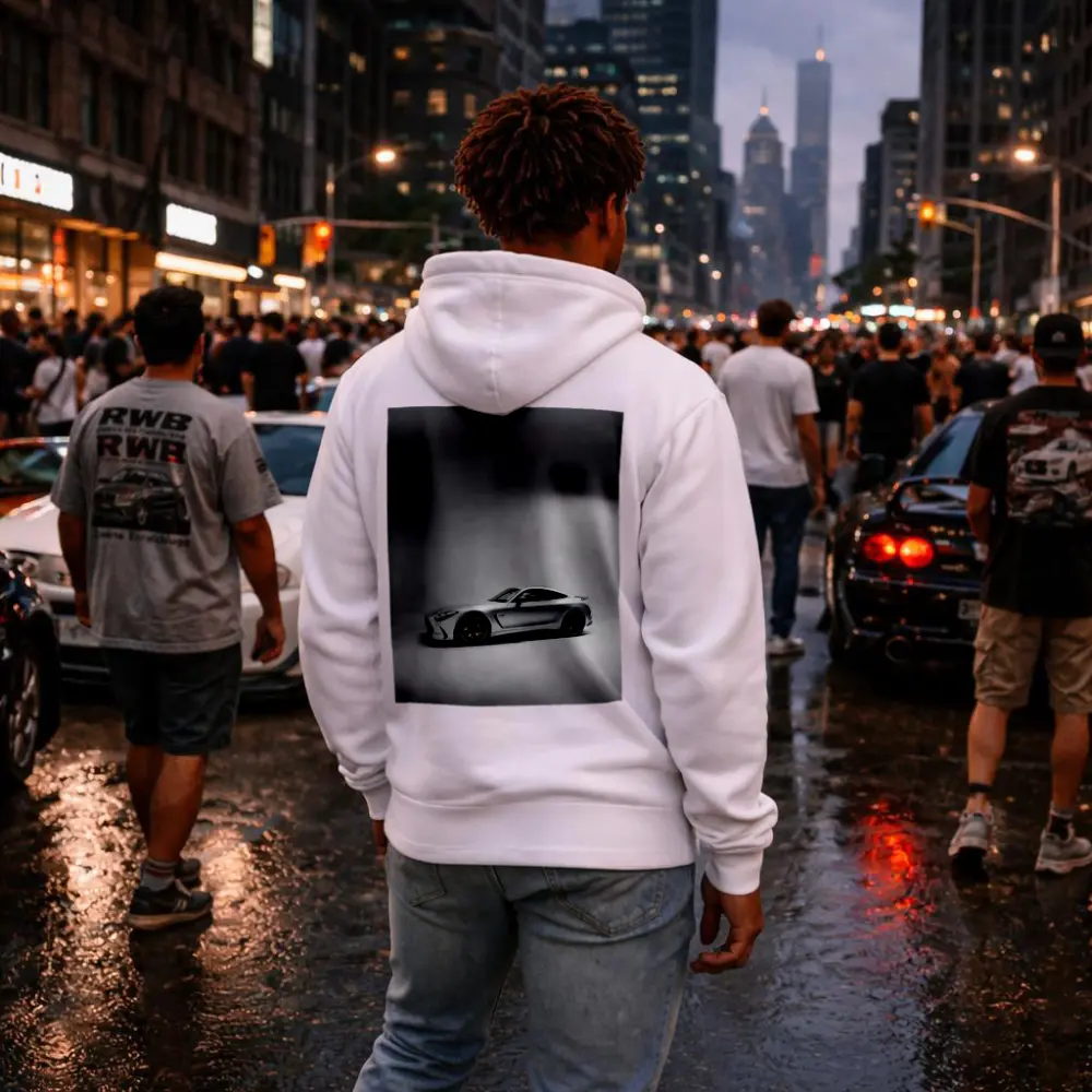 Mercedes AMG GT Silver Studio Shot – Hoodies