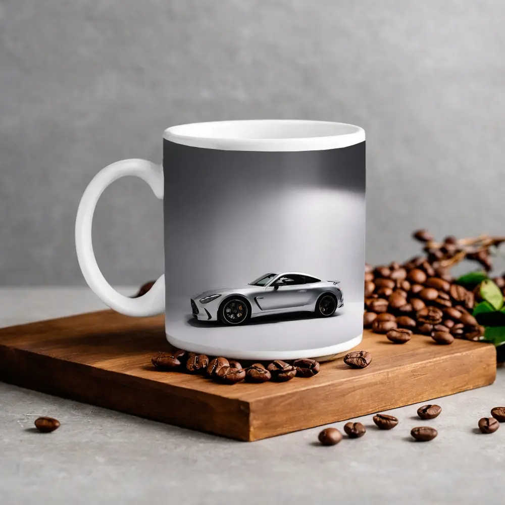 Mercedes AMG GT Silver Studio Shot – Mugs