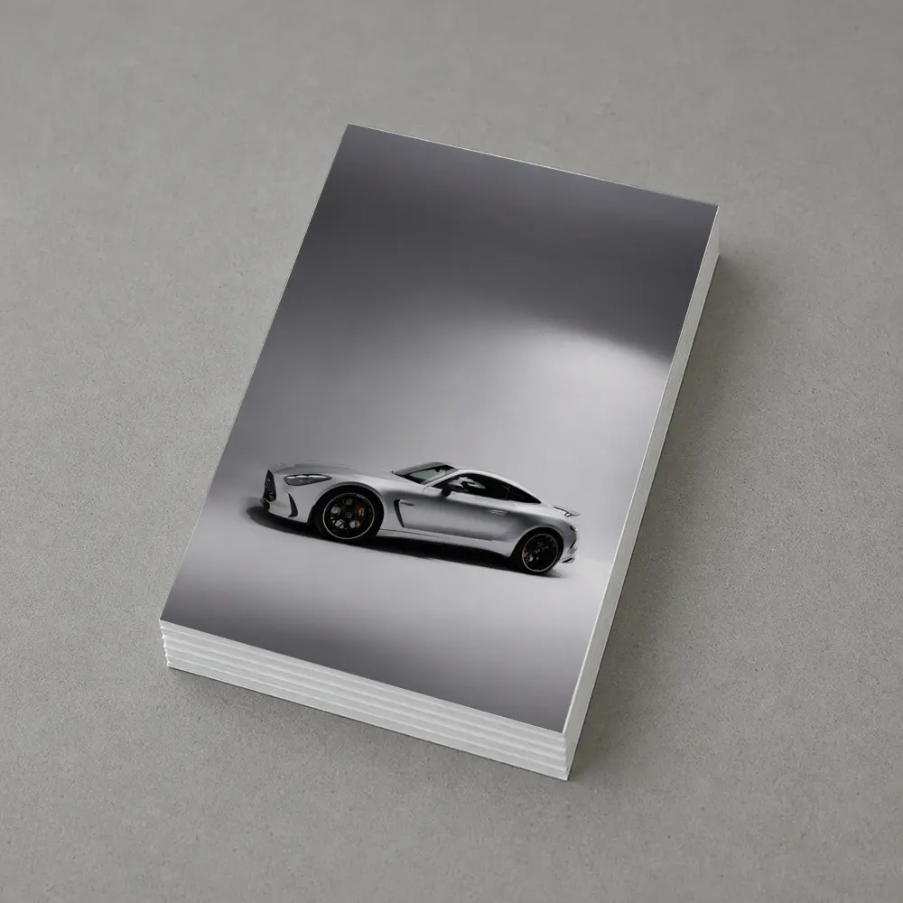 Mercedes AMG GT Silver Studio Shot – Postcards