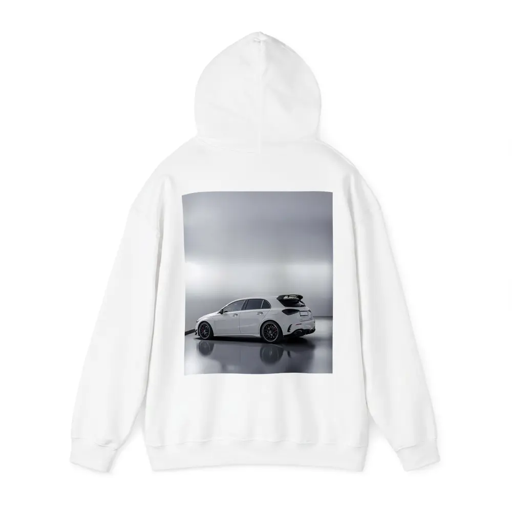 Mercedes AMG A45 White Studio Shot – Hoodies