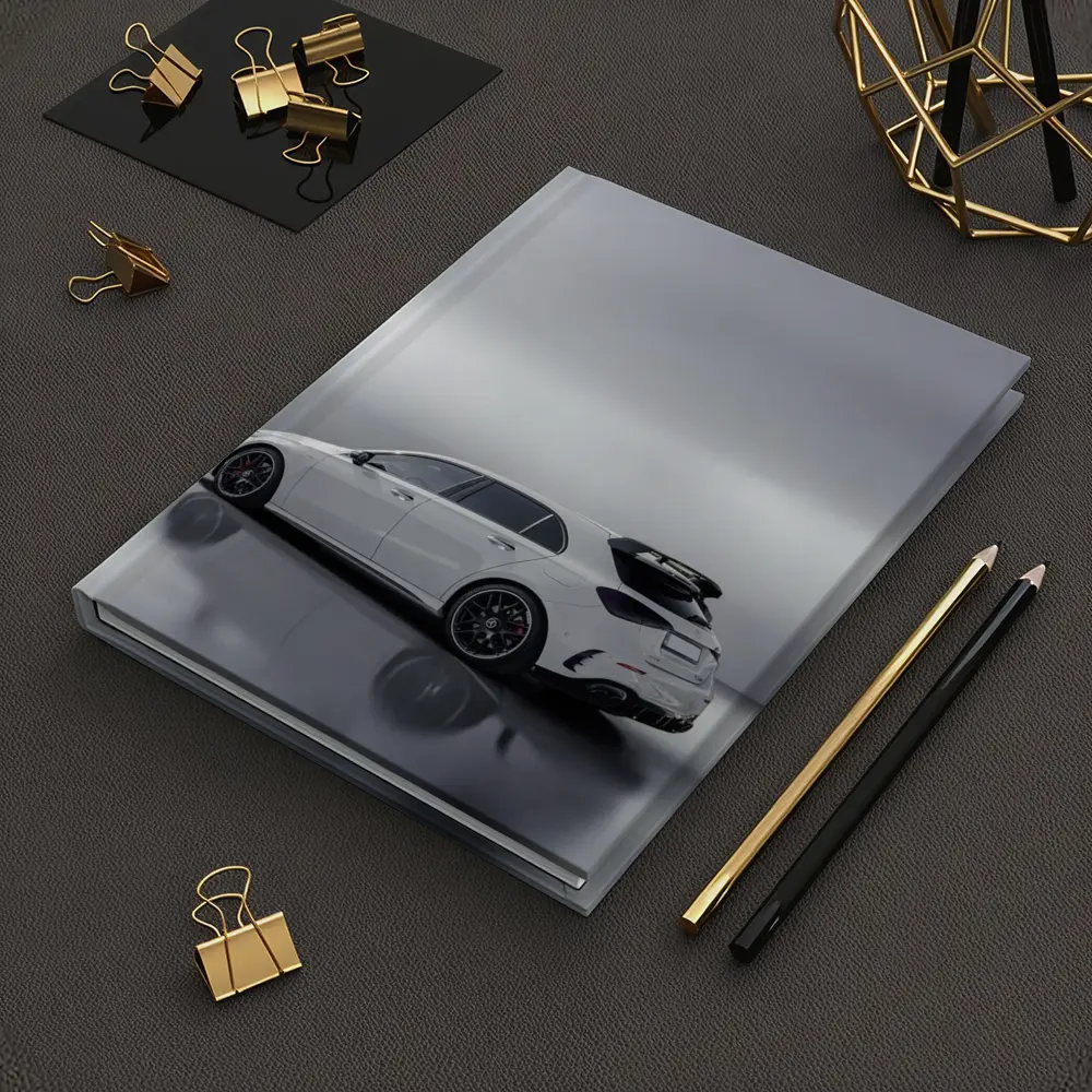 Mercedes AMG A45 White Studio Shot – Notebooks
