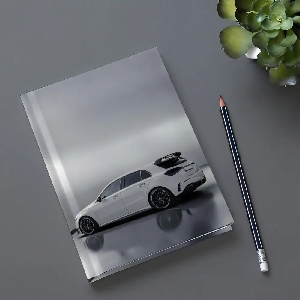 Mercedes AMG A45 White Studio Shot – Notebooks