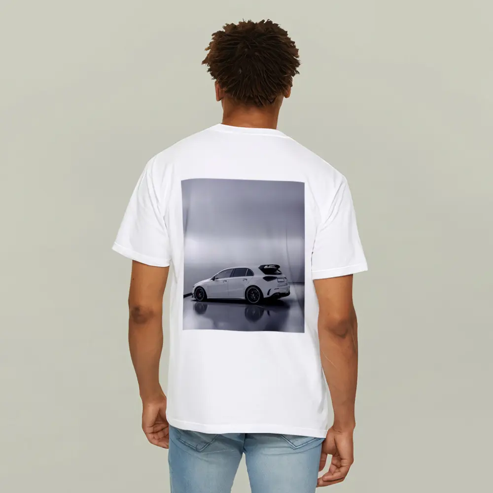 Mercedes AMG A45 White Studio Shot – T-Shirts