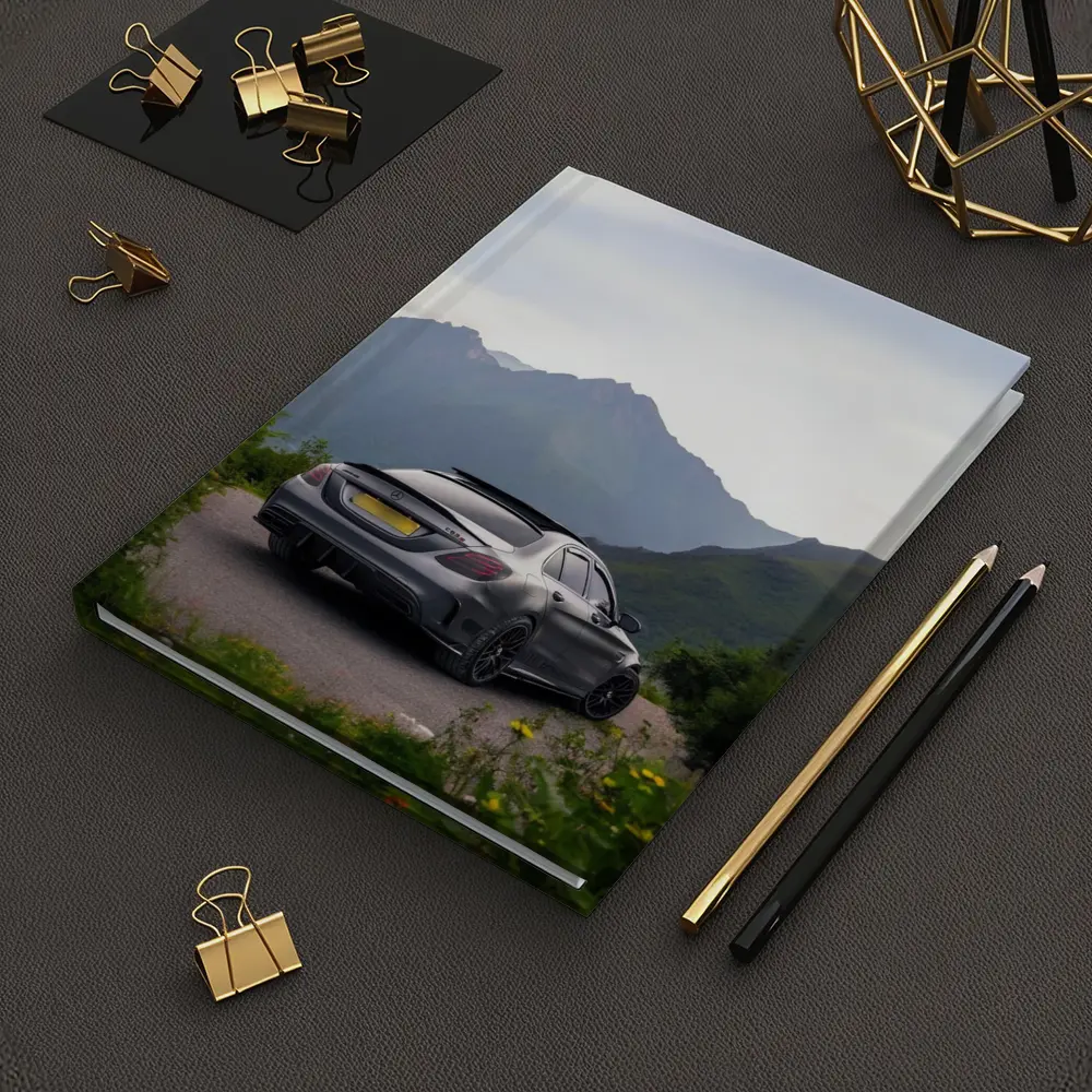 Mercedes AMG C63 Matte Gray Mountain Backdrop – Notebooks