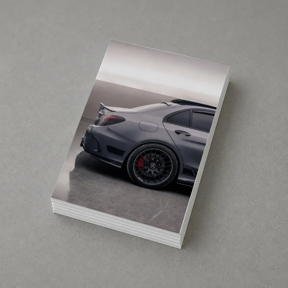 Mercedes AMG C63 Gray Studio Garage – Postcards